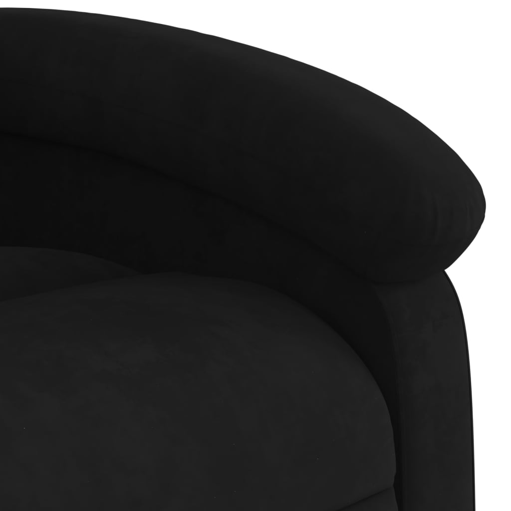 Fauteuil inclinable de massage électrique noir velours Fauteuils vidaXL   