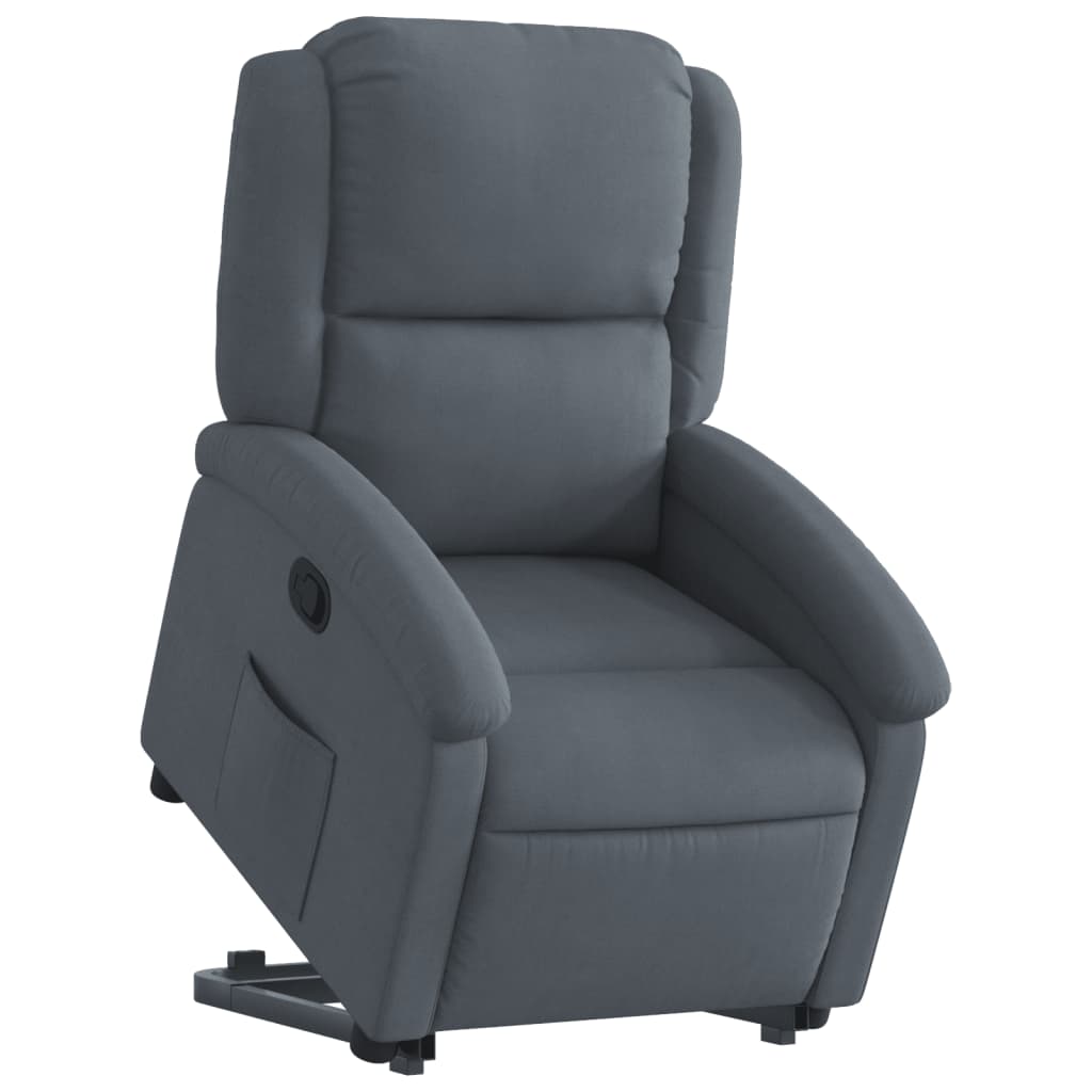 Fauteuil inclinable Gris foncé Velours - Xios Store SNC