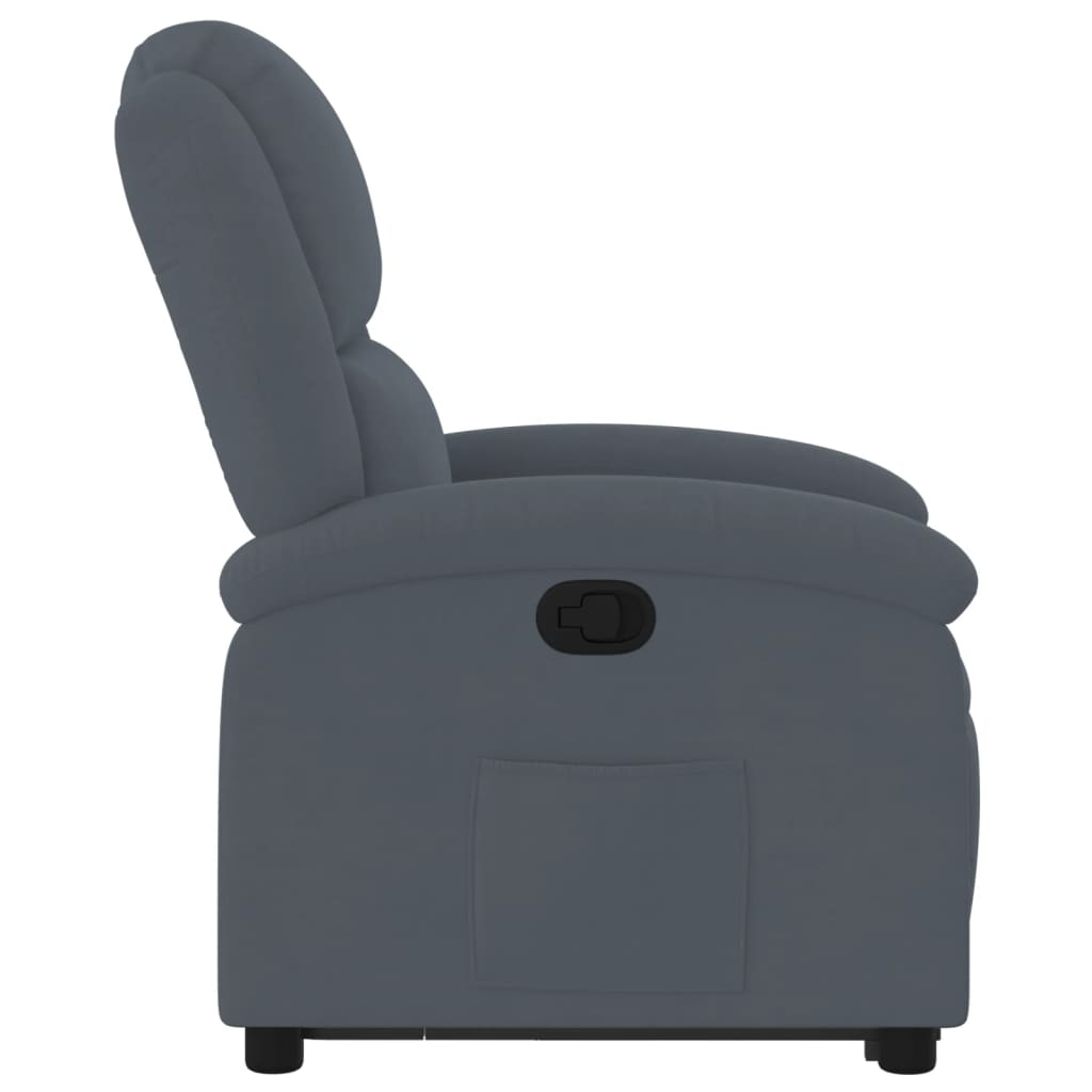 Fauteuil inclinable Gris foncé Velours - Xios Store SNC