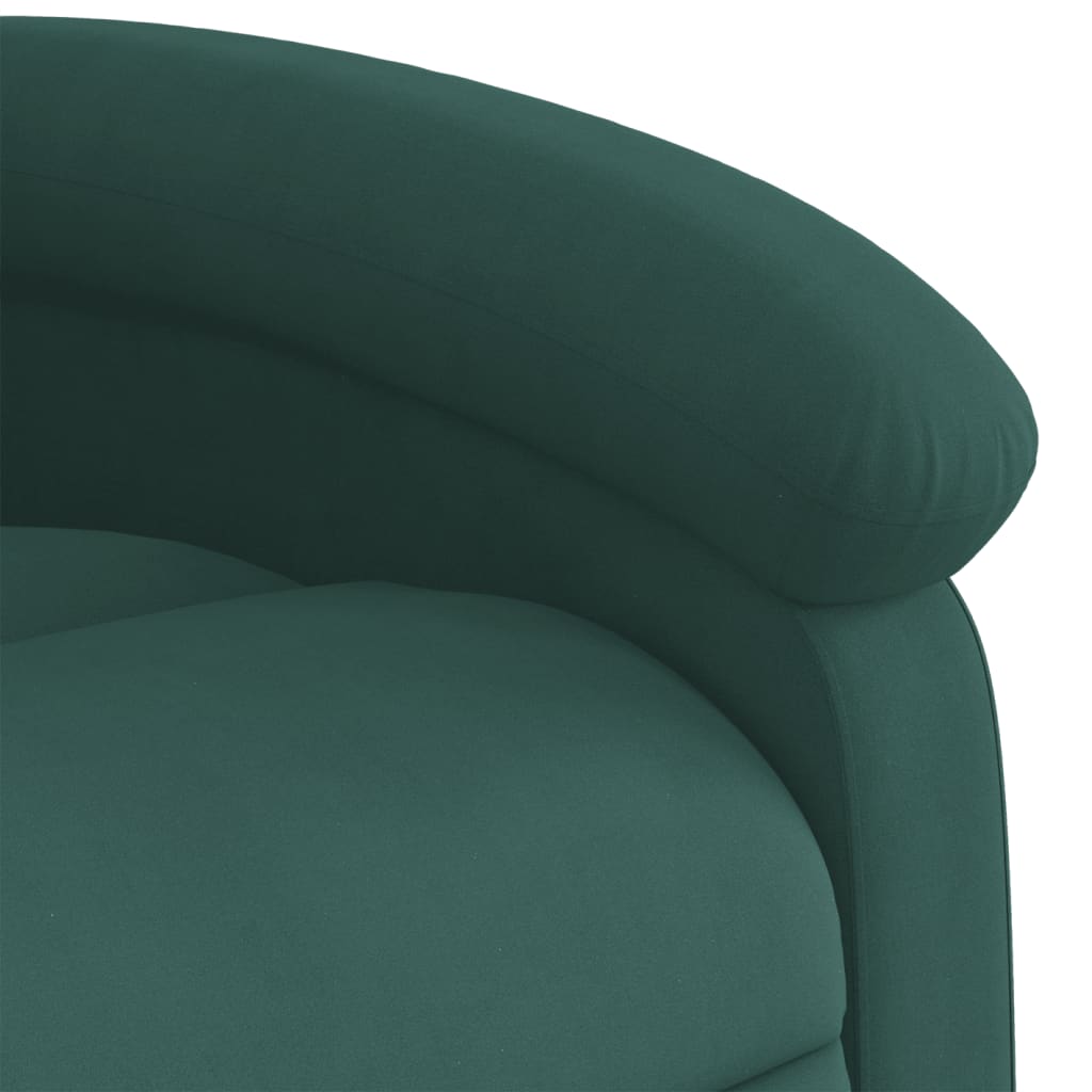 Fauteuil inclinable Vert foncé Velours - Xios Store SNC