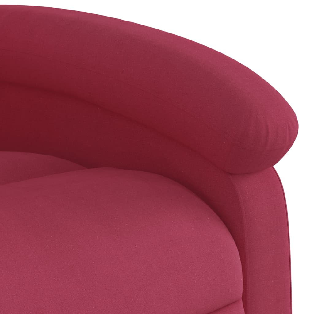 Fauteuil inclinable Rouge bordeaux Velours - Xios Store SNC