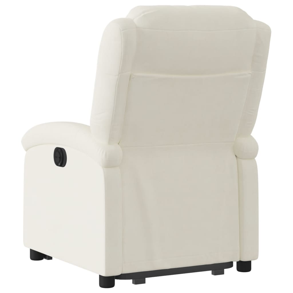 Fauteuil inclinable Crème Velours - Xios Store SNC