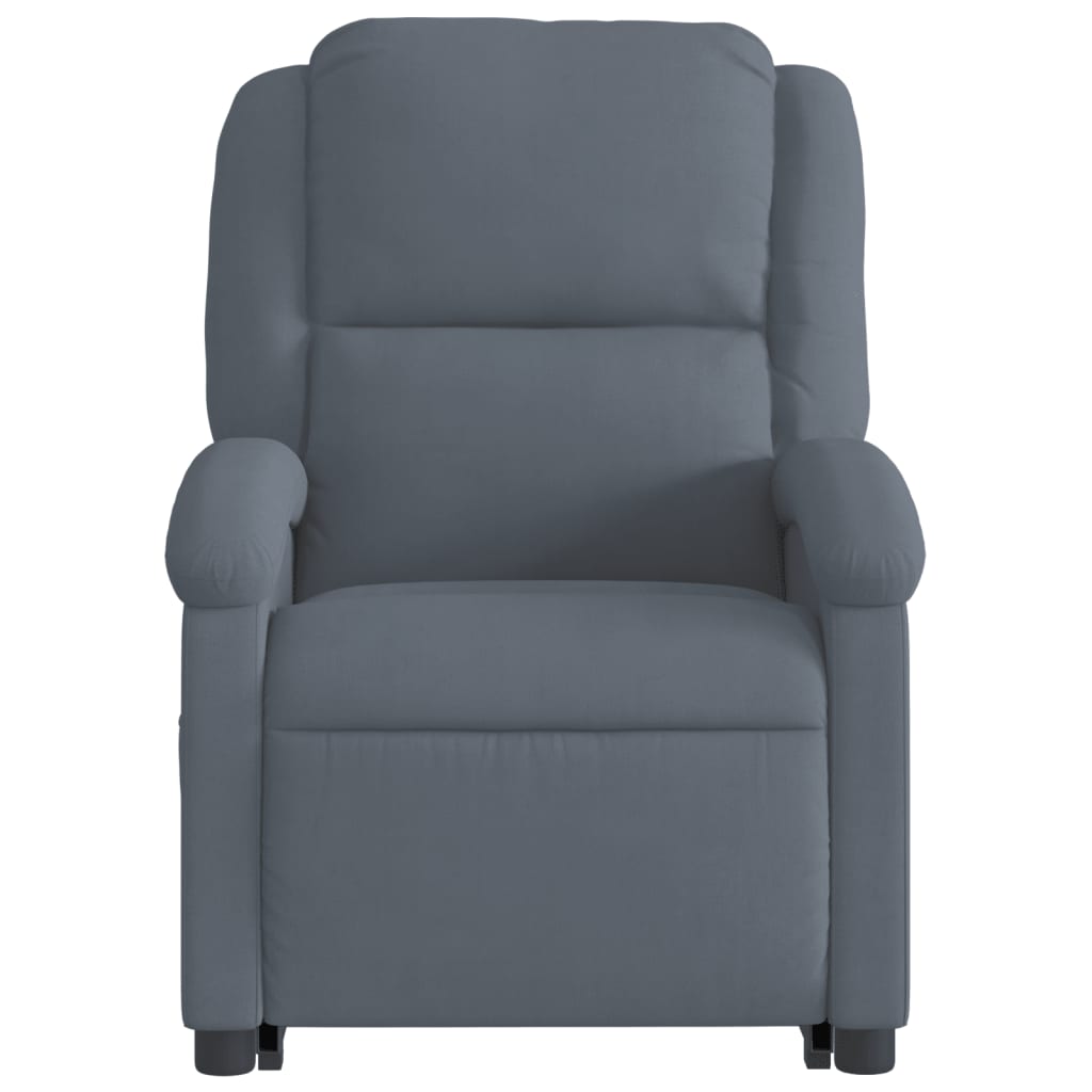 Fauteuil inclinable électrique gris foncé velours - Xios Store SNC