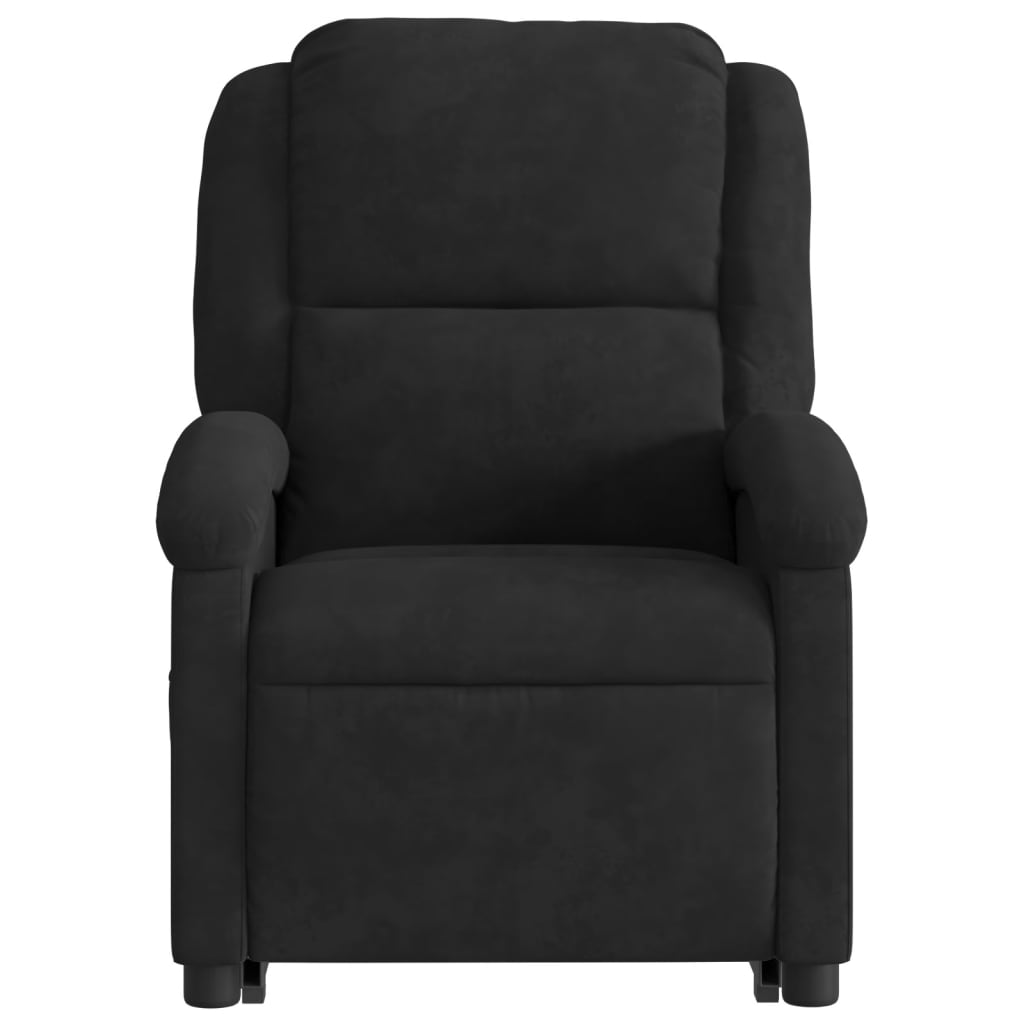 Fauteuil inclinable électrique noir velours - Xios Store SNC