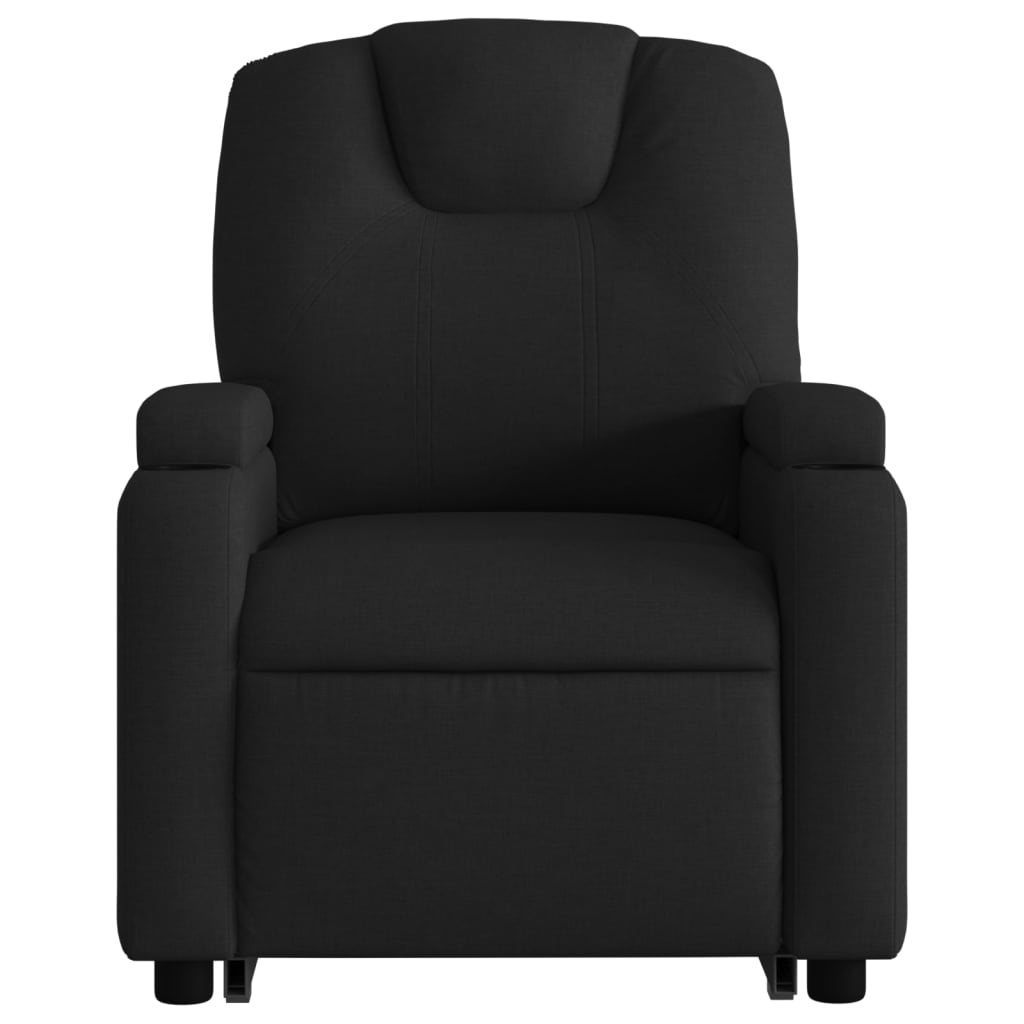 Fauteuil inclinable de massage électrique Noir Tissu Fauteuils vidaXL   