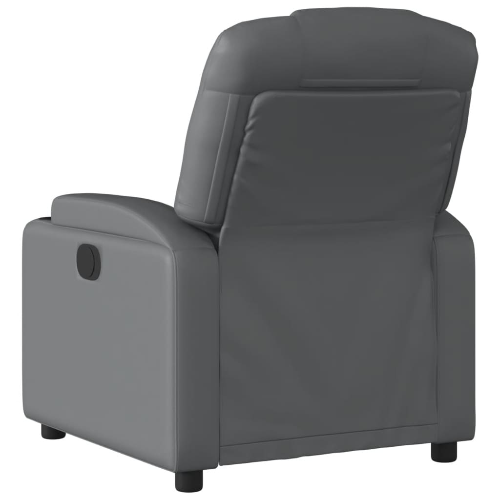 Fauteuil inclinable électrique Gris Similicuir