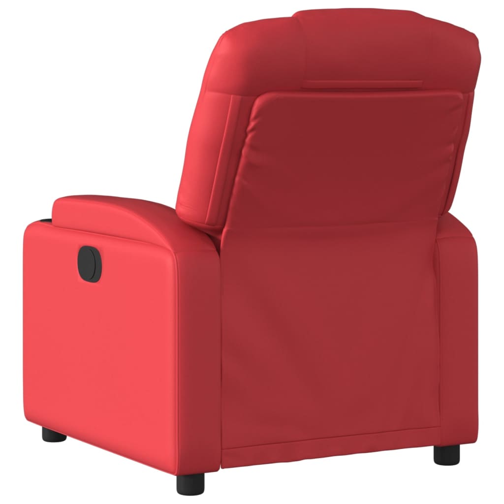 Fauteuil inclinable électrique Rouge Similicuir Fauteuils vidaXL   