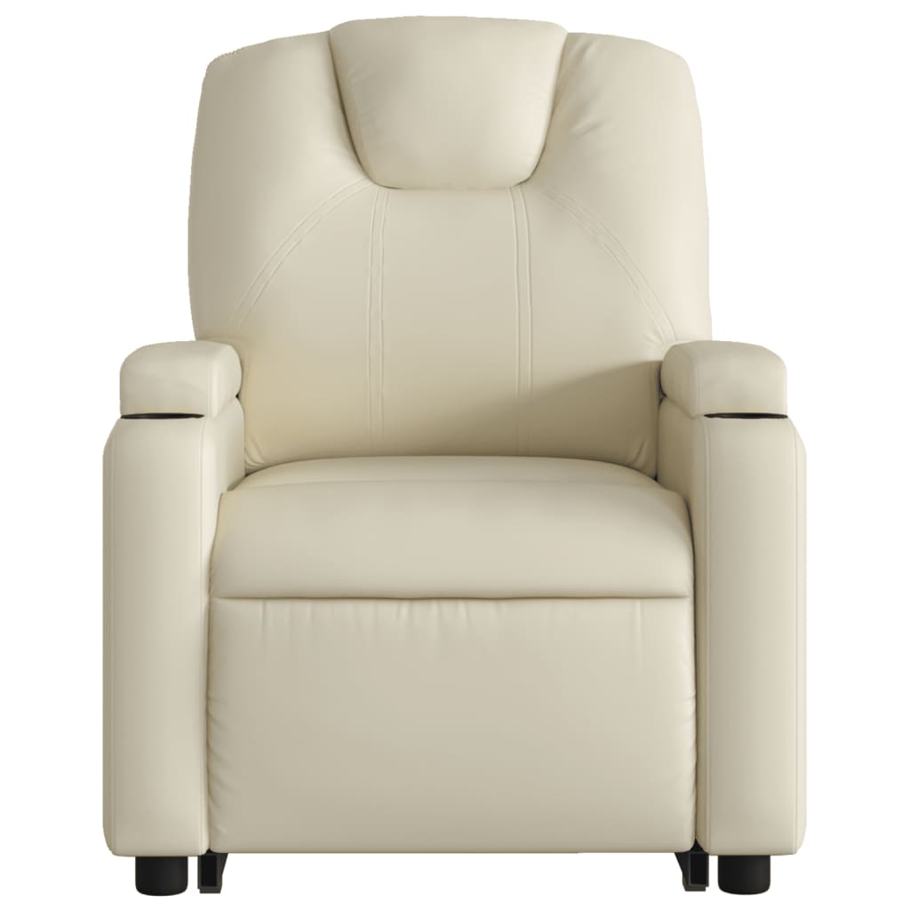 Fauteuil inclinable Crème Similicuir