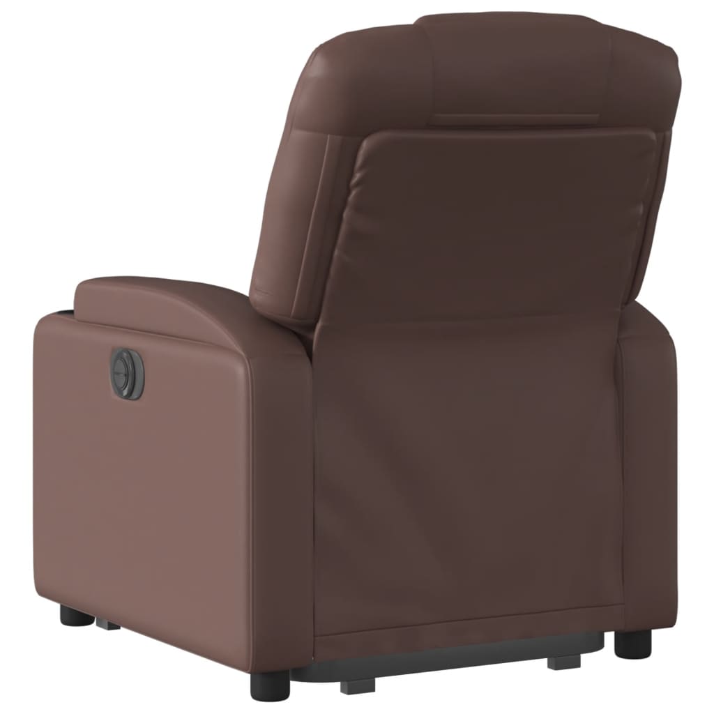 Fauteuil inclinable marron similicuir Fauteuils vidaXL   