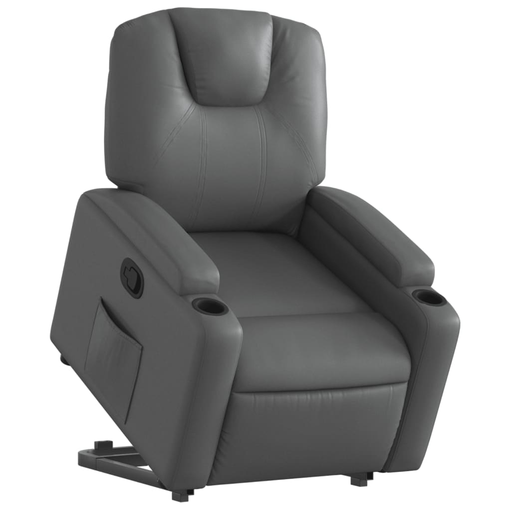 Fauteuil inclinable Gris Similicuir