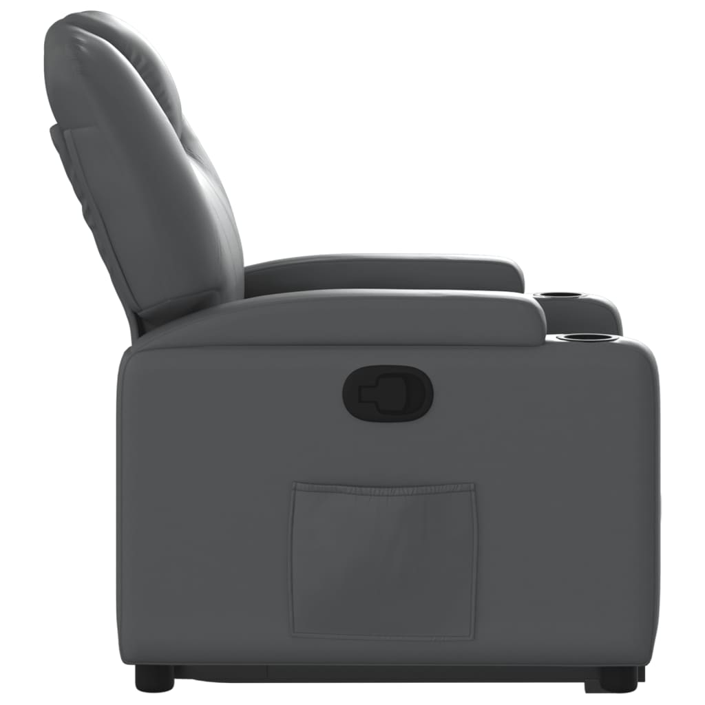 Fauteuil inclinable Gris Similicuir