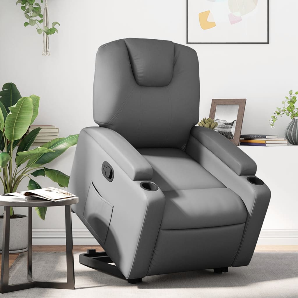 Fauteuil inclinable Gris Similicuir