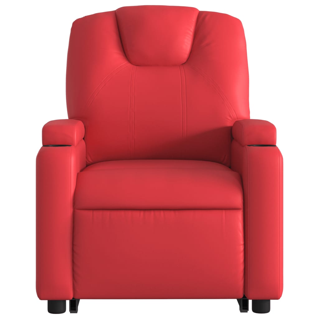 Fauteuil inclinable Rouge Similicuir Fauteuils vidaXL   