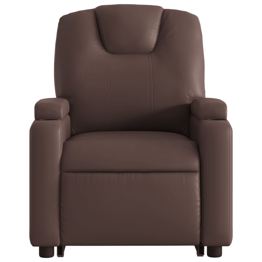 Fauteuil inclinable électrique marron similicuir Fauteuils vidaXL   