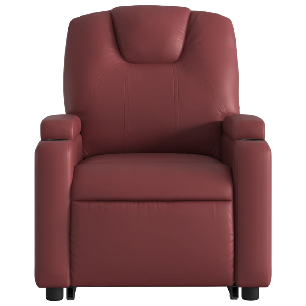 Fauteuil inclinable électrique rouge bordeaux similicuir Fauteuils vidaXL   