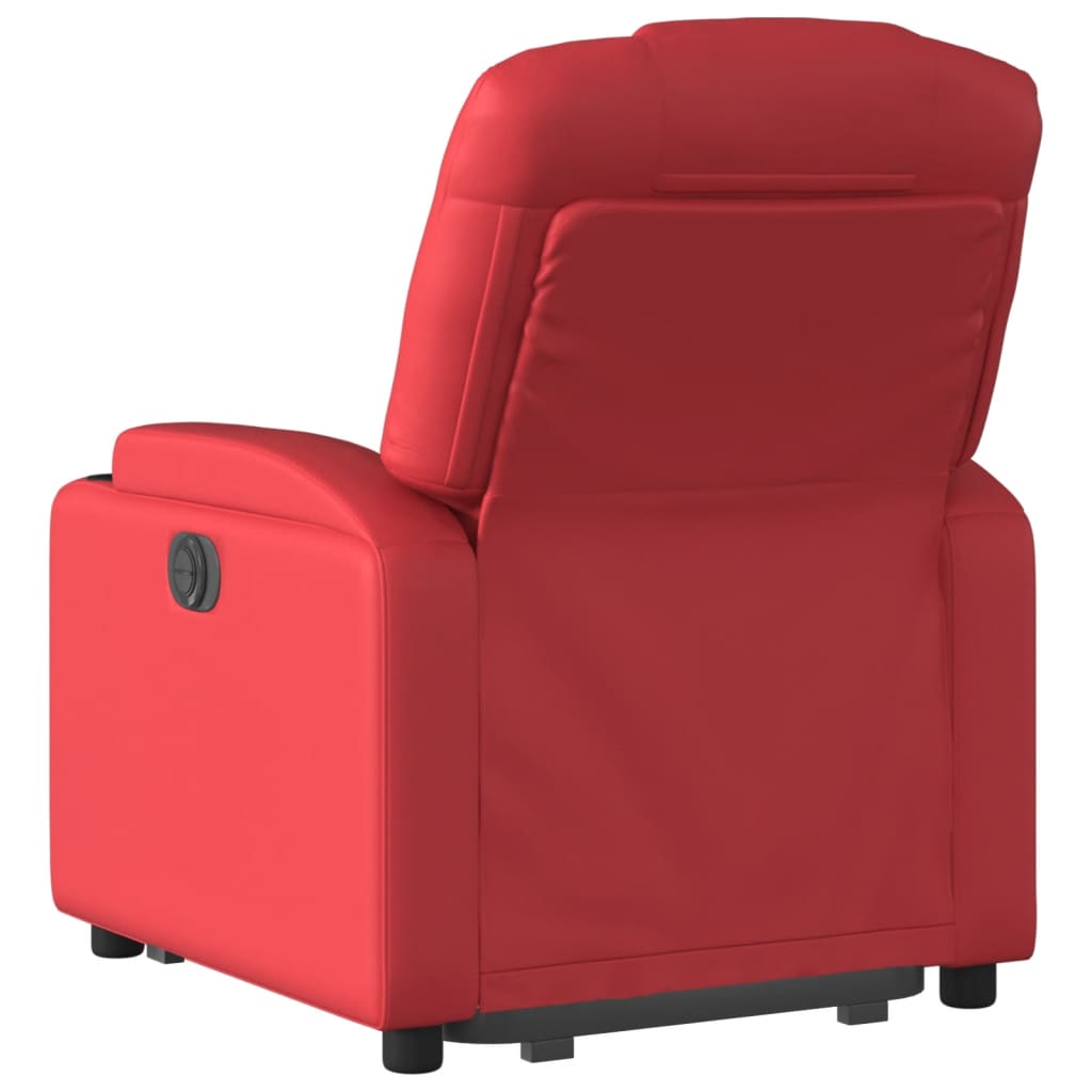 Fauteuil inclinable électrique rouge similicuir Fauteuils vidaXL   