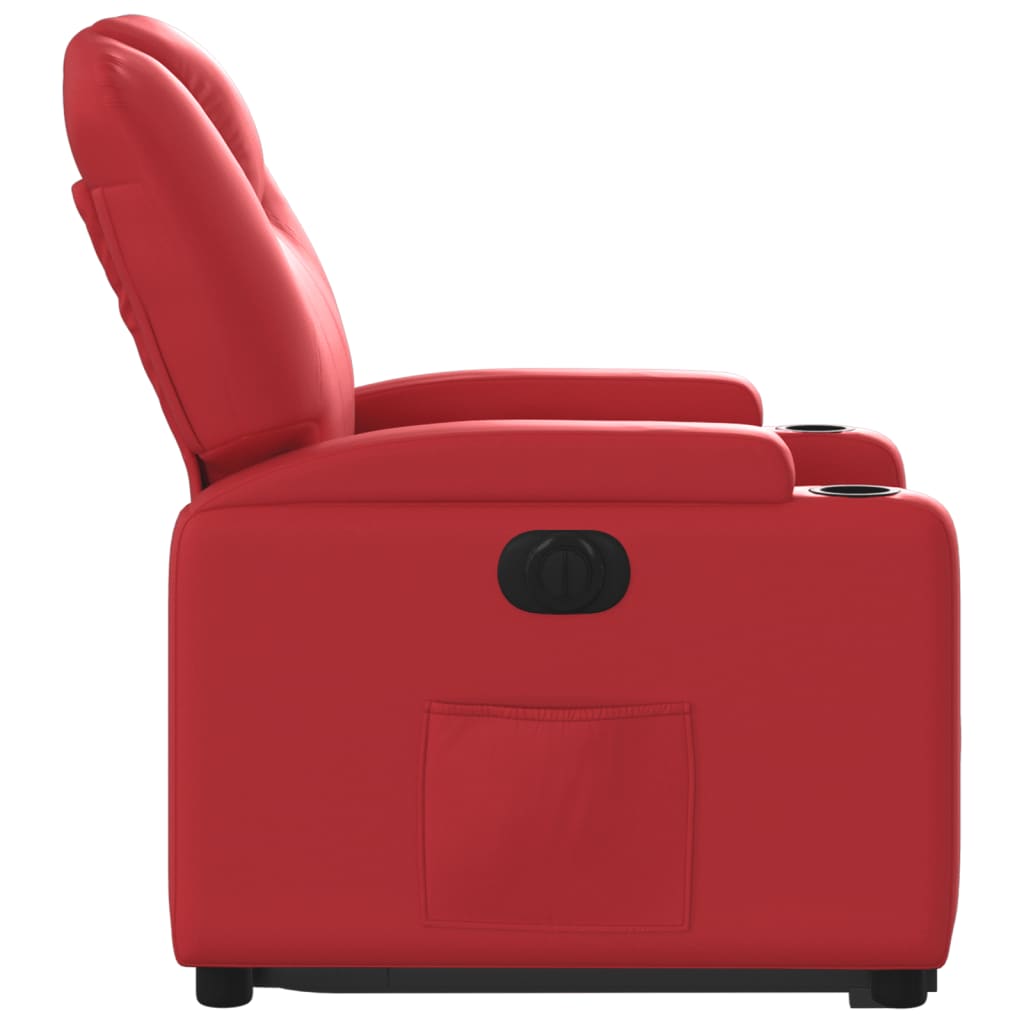 Fauteuil inclinable électrique rouge similicuir Fauteuils vidaXL   