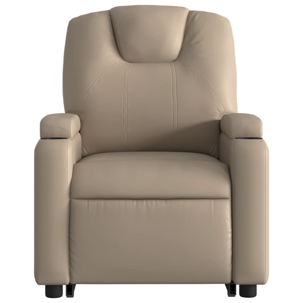 Fauteuil inclinable électrique cappuccino similicuir