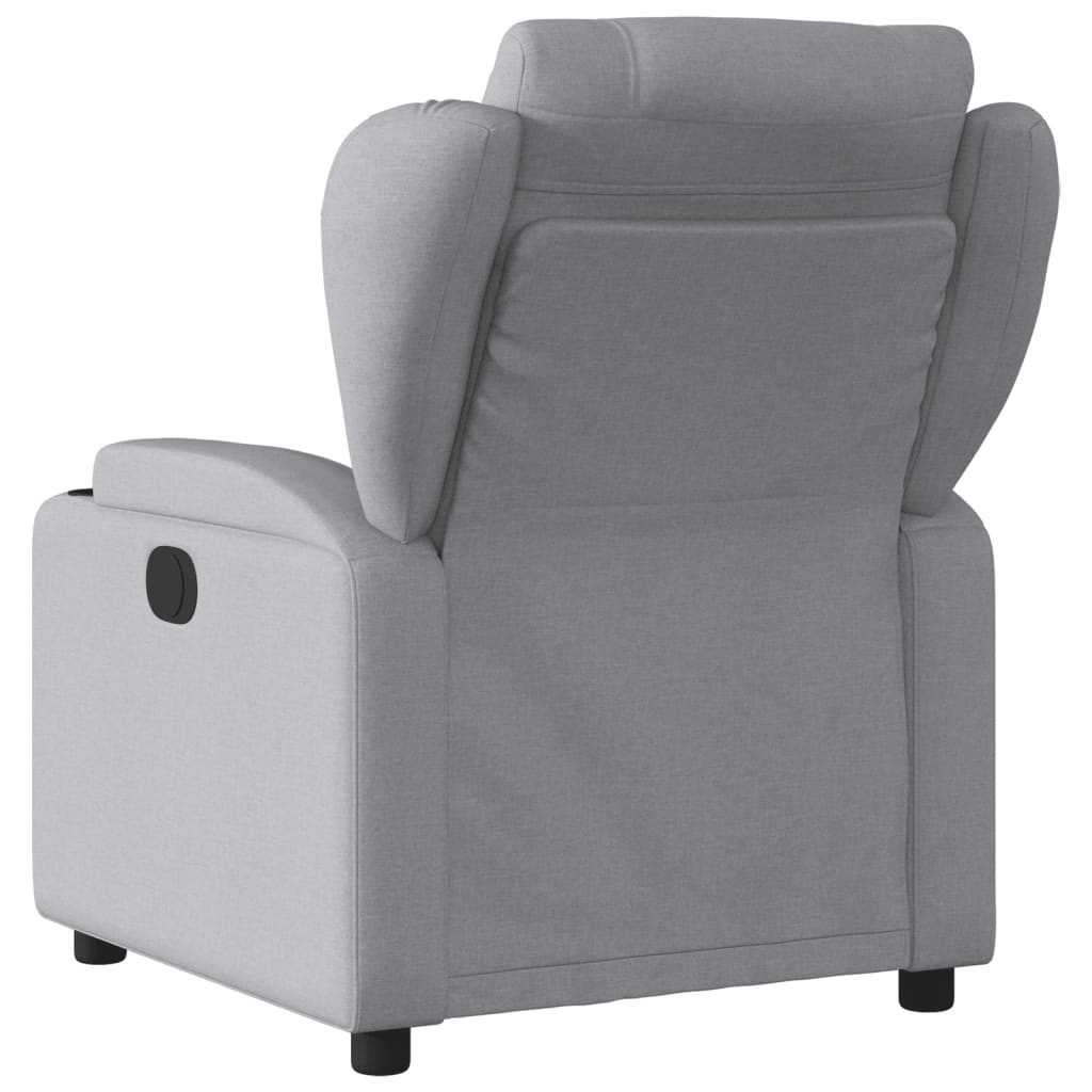 Fauteuil de massage inclinable électrique gris clair tissu Fauteuils vidaXL   