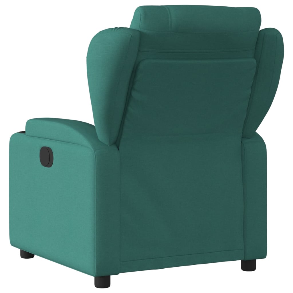 Fauteuil de massage inclinable électrique Vert foncé Tissu Fauteuils vidaXL   