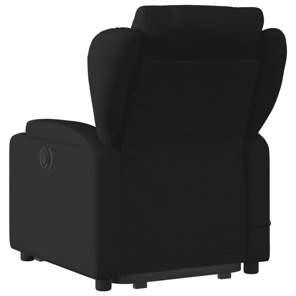 Fauteuil de massage inclinable Noir Tissu Fauteuils vidaXL   