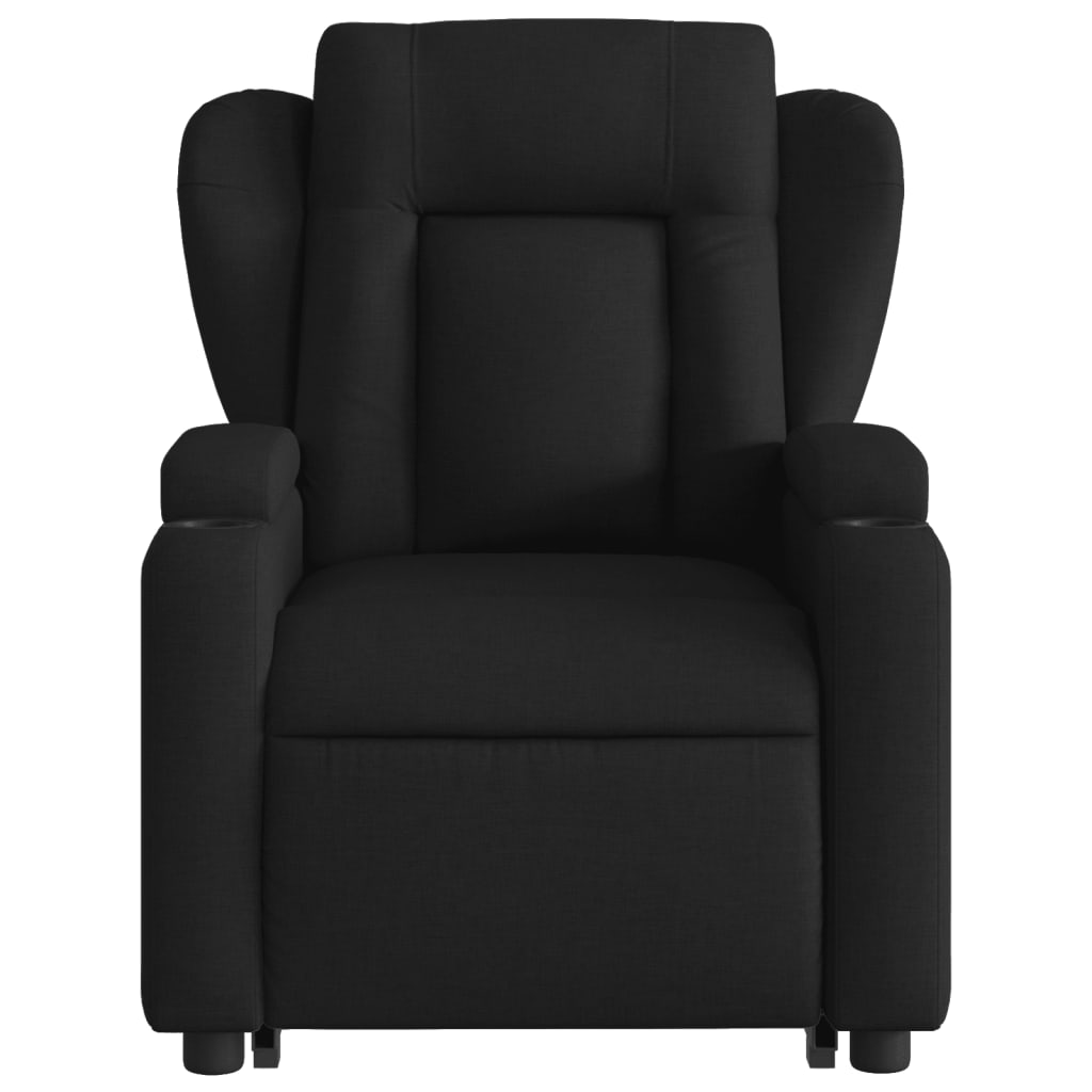 Fauteuil de massage inclinable Noir Tissu Fauteuils vidaXL   