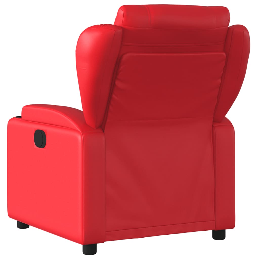 Fauteuil inclinable électrique Rouge Similicuir Fauteuils vidaXL   