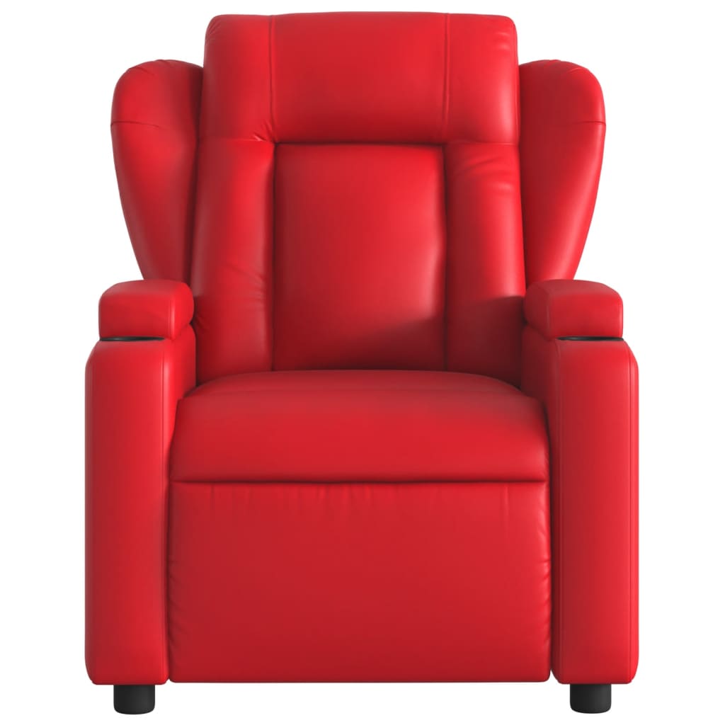 Fauteuil inclinable électrique Rouge Similicuir Fauteuils vidaXL   