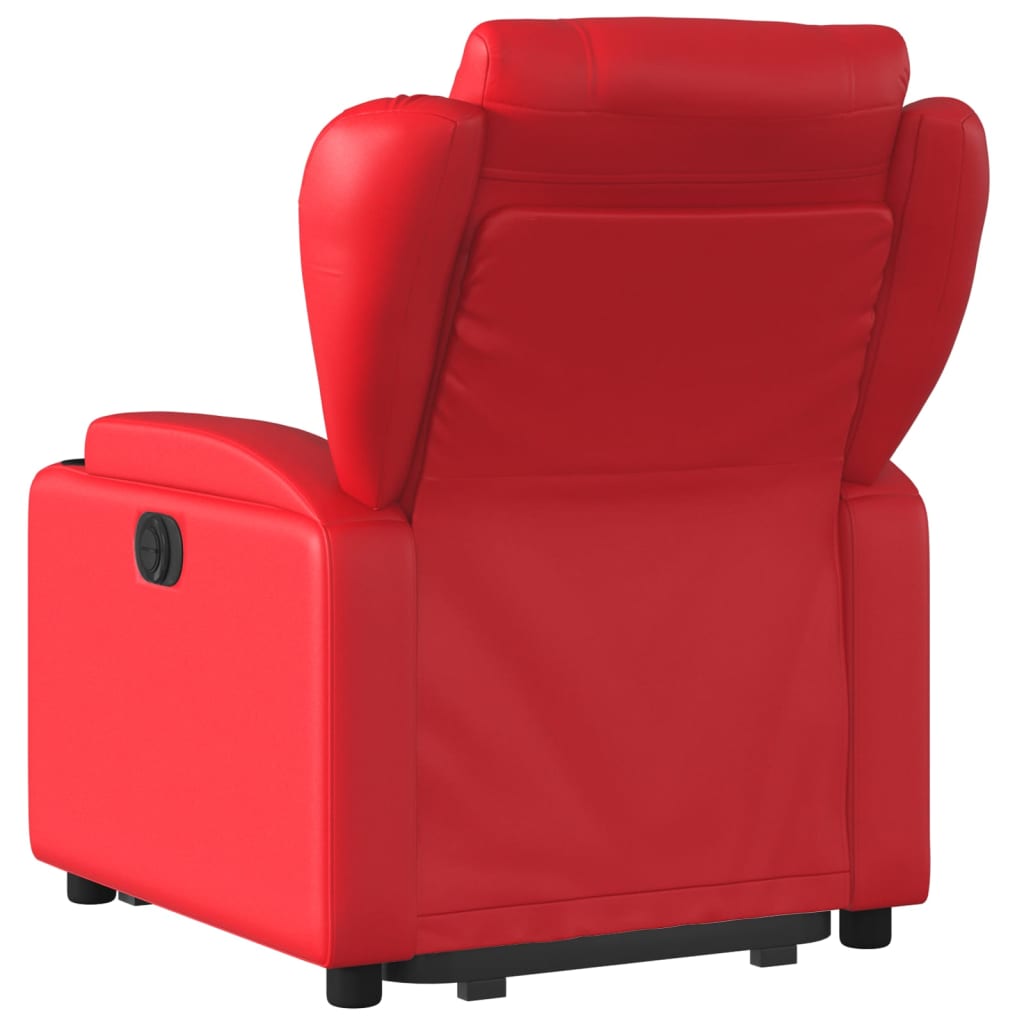 Fauteuil inclinable Rouge Similicuir Fauteuils vidaXL   