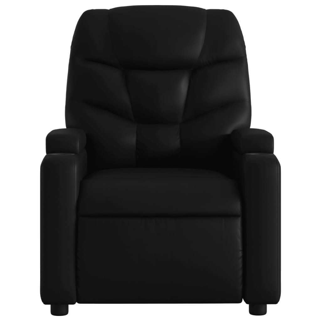 Fauteuil de massage inclinable électrique noir similicuir Fauteuils vidaXL   