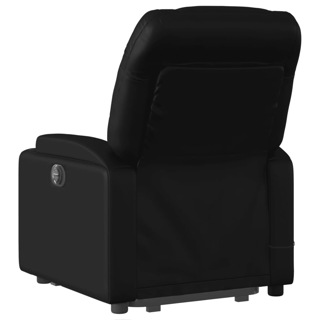 Fauteuil inclinable de massage Noir Similicuir Fauteuils vidaXL   