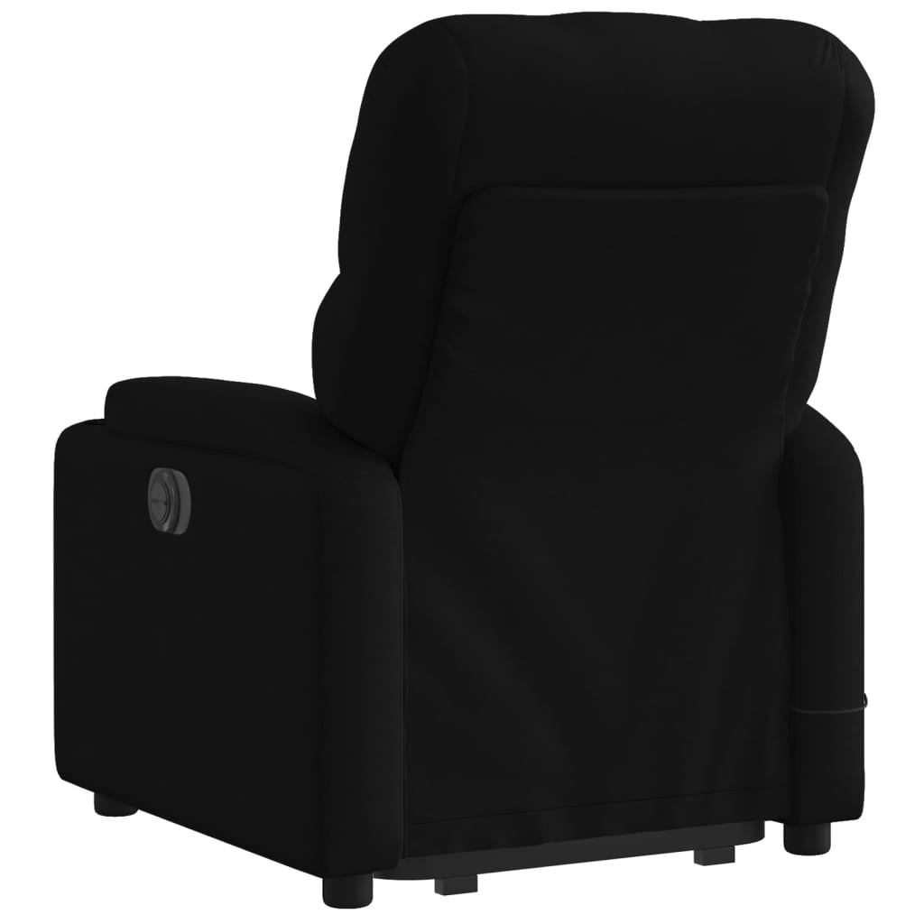 Fauteuil de massage inclinable Noir Tissu Fauteuils vidaXL   