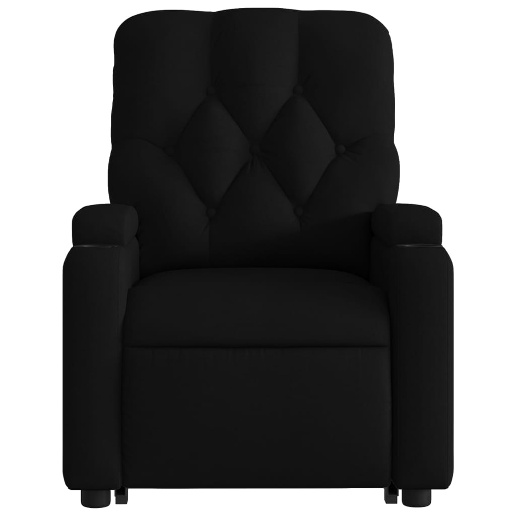 Fauteuil de massage inclinable Noir Tissu Fauteuils vidaXL   