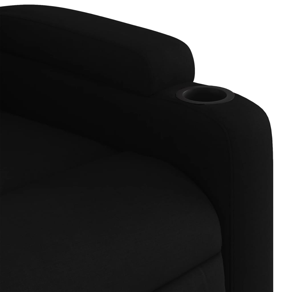 Fauteuil de massage inclinable Noir Tissu Fauteuils vidaXL   