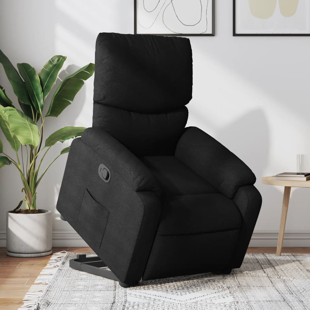 Fauteuil inclinable noir tissu Fauteuils vidaXL   