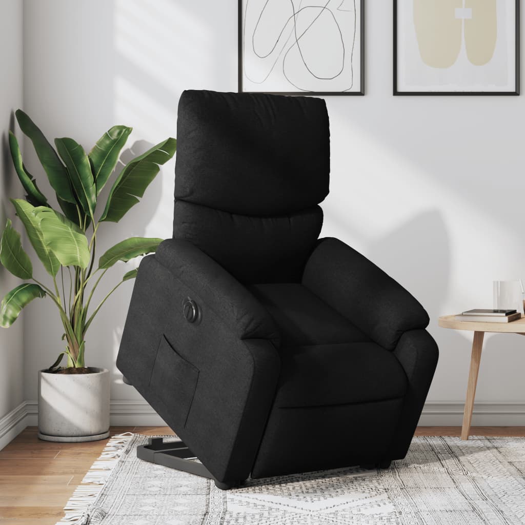 Fauteuil inclinable électrique noir tissu Fauteuils vidaXL   