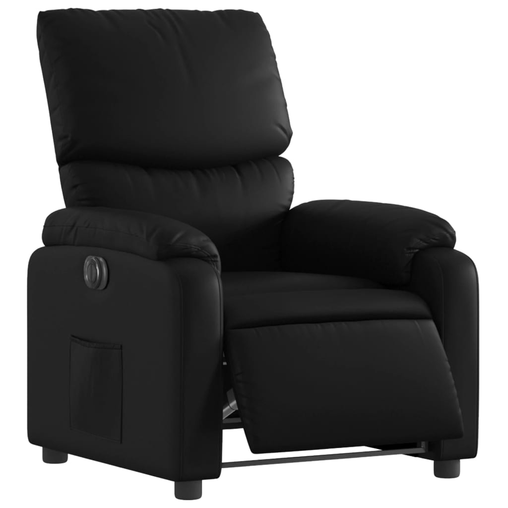 Fauteuil inclinable électrique Noir Similicuir Fauteuils vidaXL   