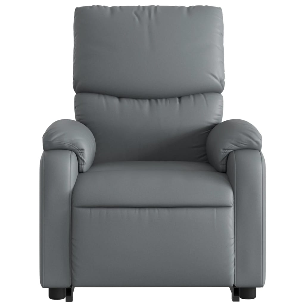 Fauteuil inclinable de massage électrique gris similicuir Fauteuils vidaXL   