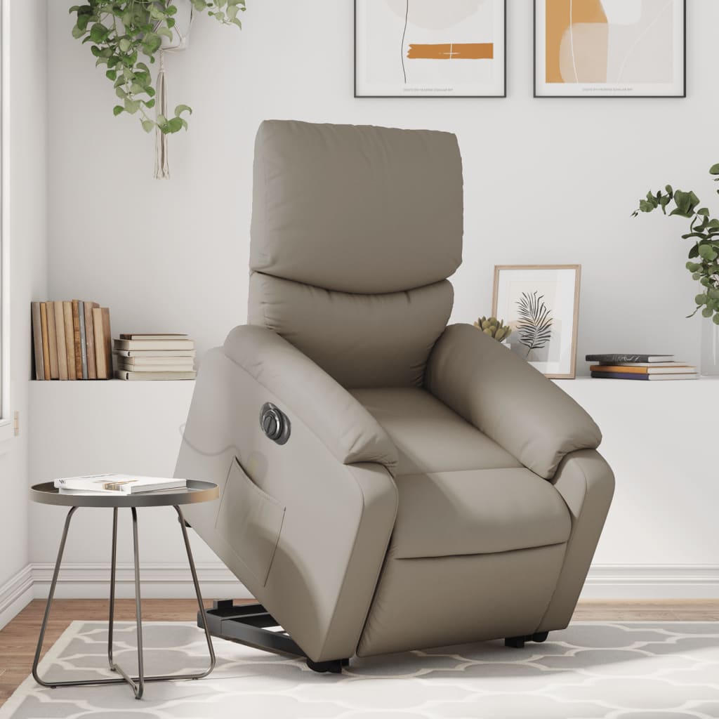 Fauteuil inclinable de massage électrique cappuccino similicuir Fauteuils vidaXL   