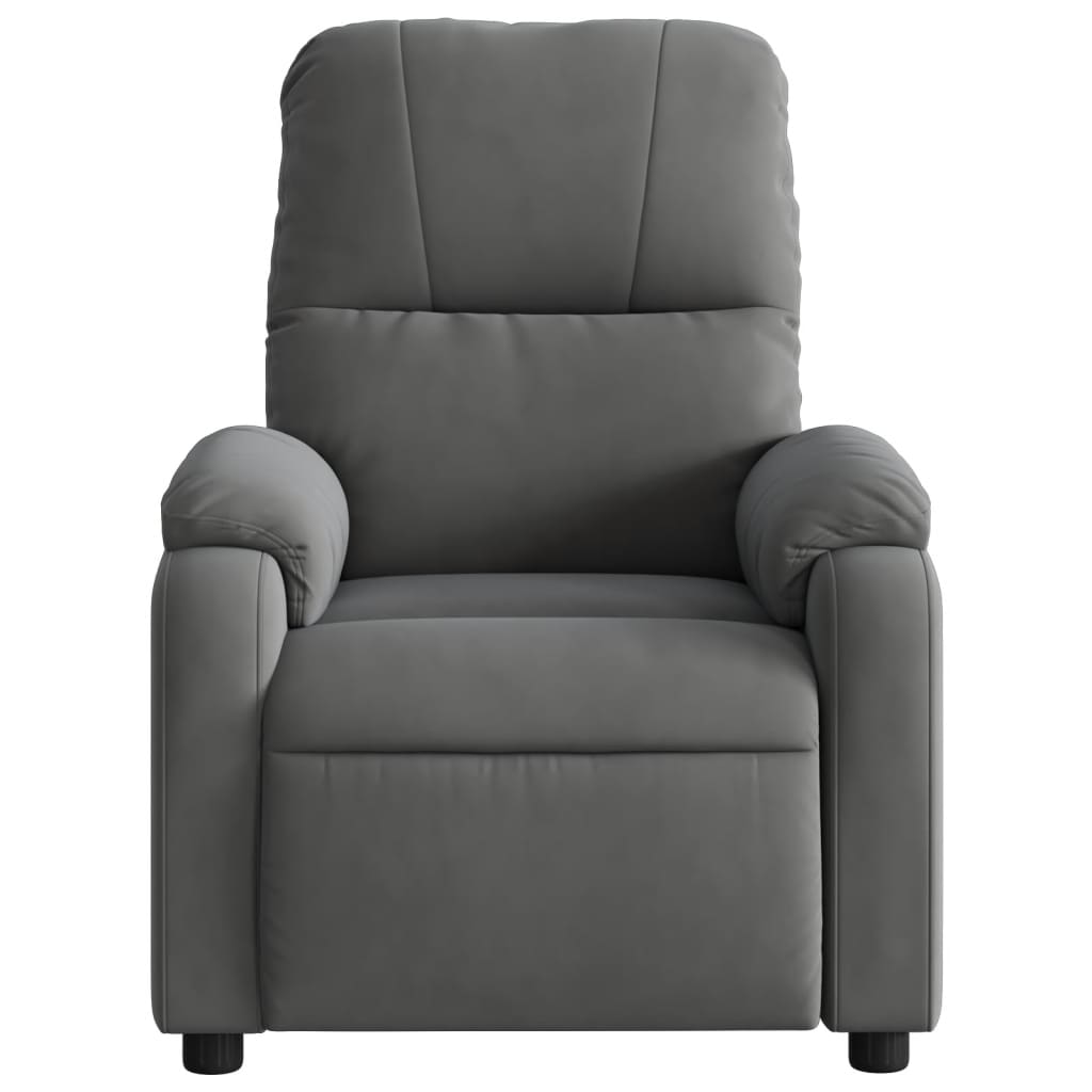 Fauteuil inclinable de massage électrique gris foncé Fauteuils vidaXL   