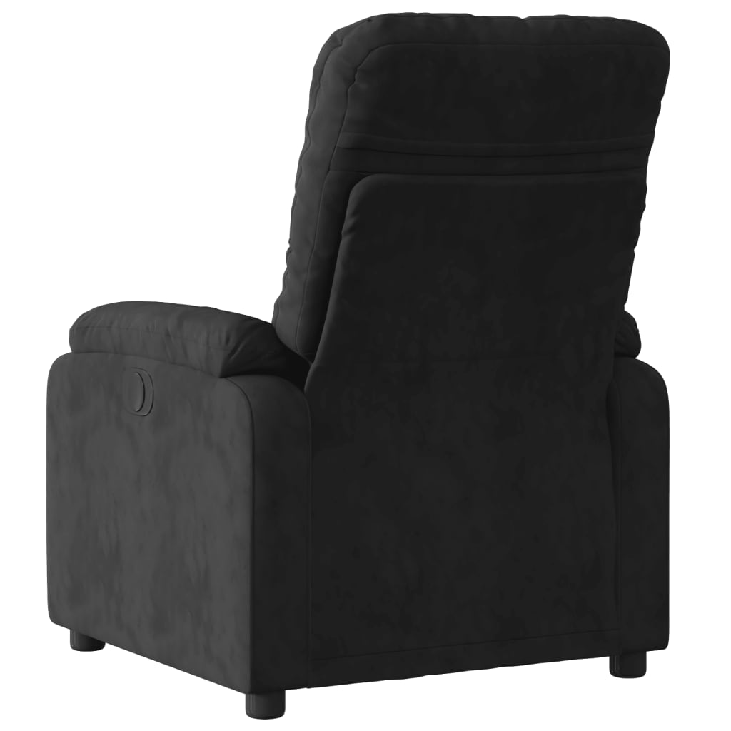 Fauteuil inclinable de massage électrique noir tissu microfibre Fauteuils vidaXL   