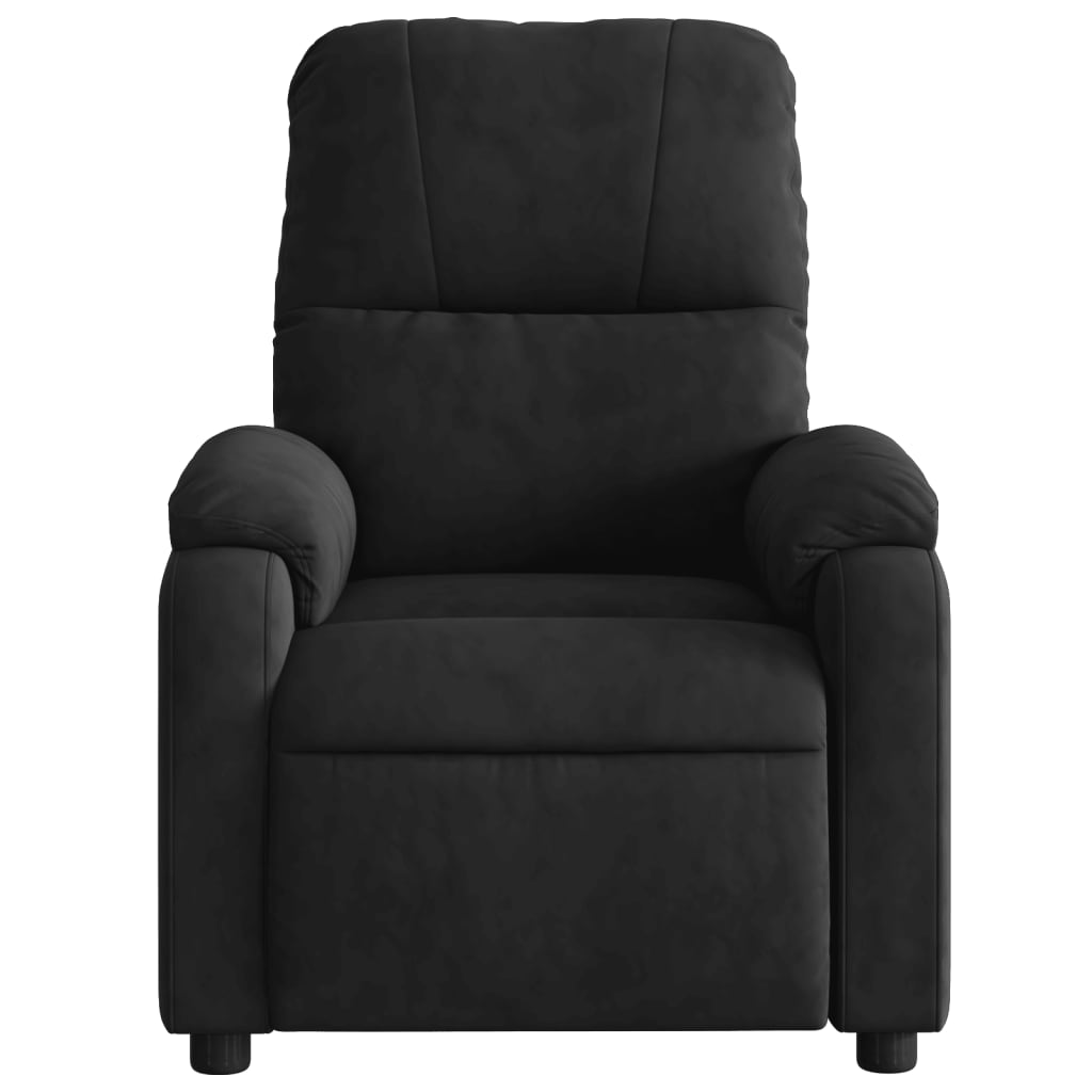 Fauteuil inclinable de massage électrique noir tissu microfibre Fauteuils vidaXL   