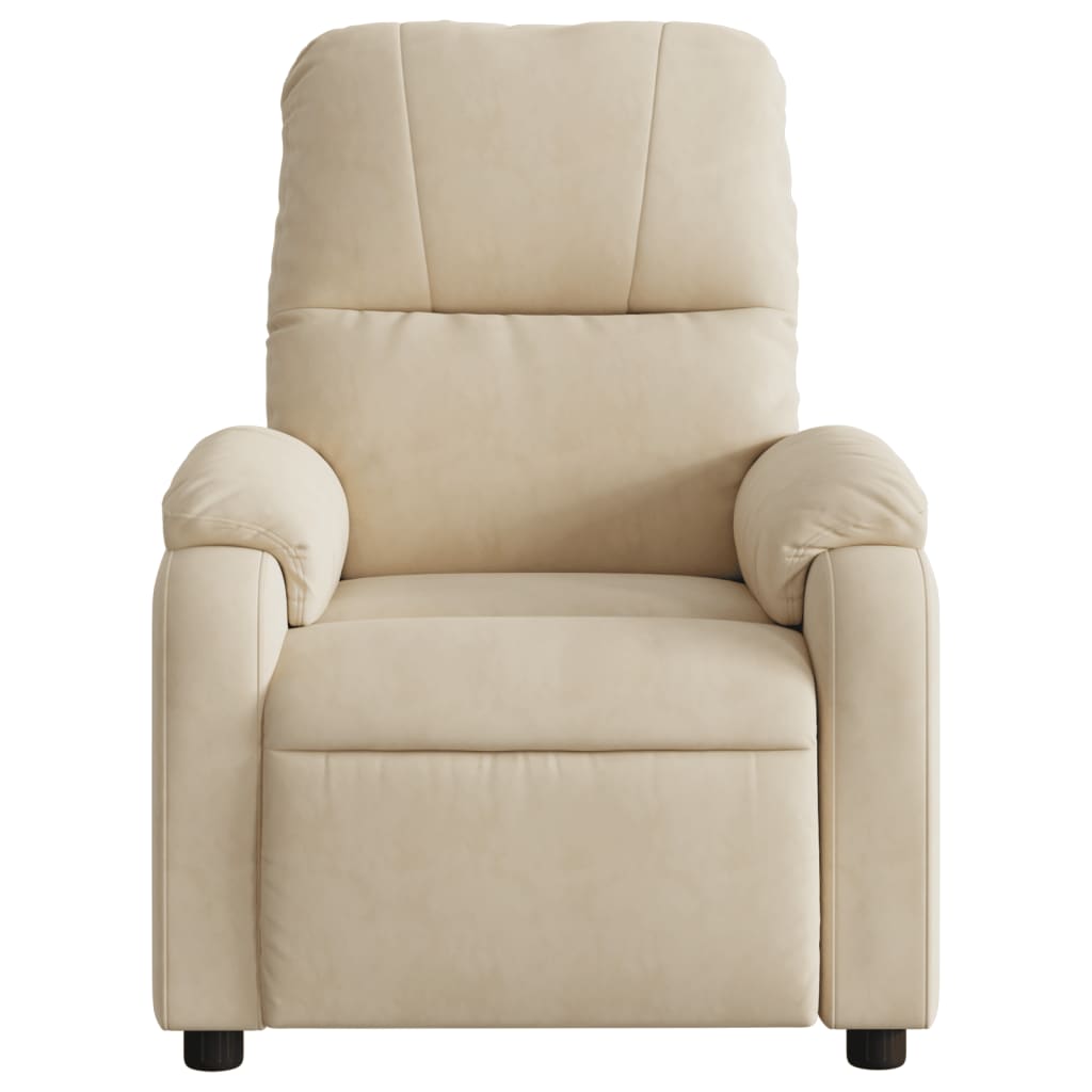 Fauteuil inclinable de massage électrique crème Fauteuils vidaXL   