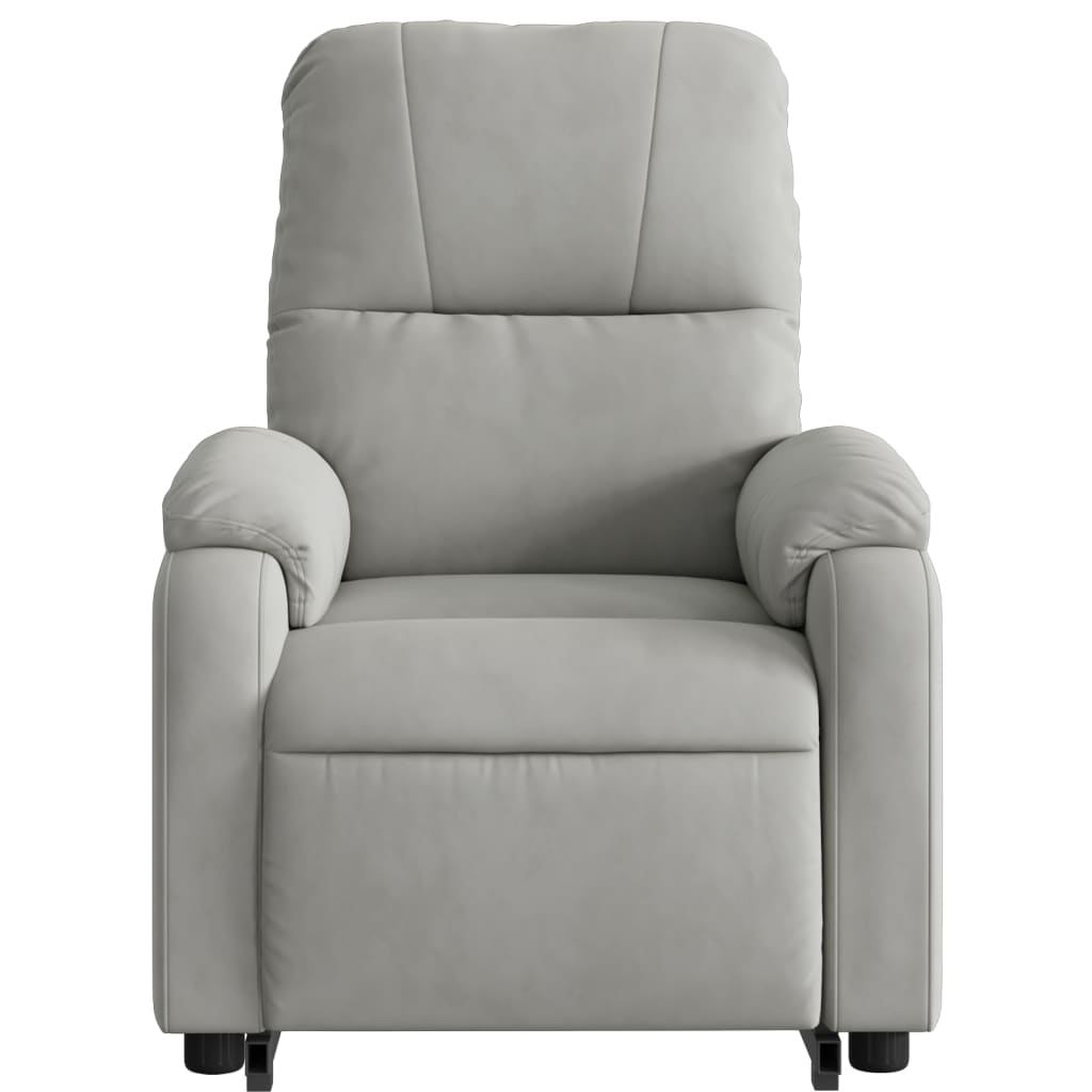 Fauteuil inclinable de massage électrique gris clair Fauteuils vidaXL   