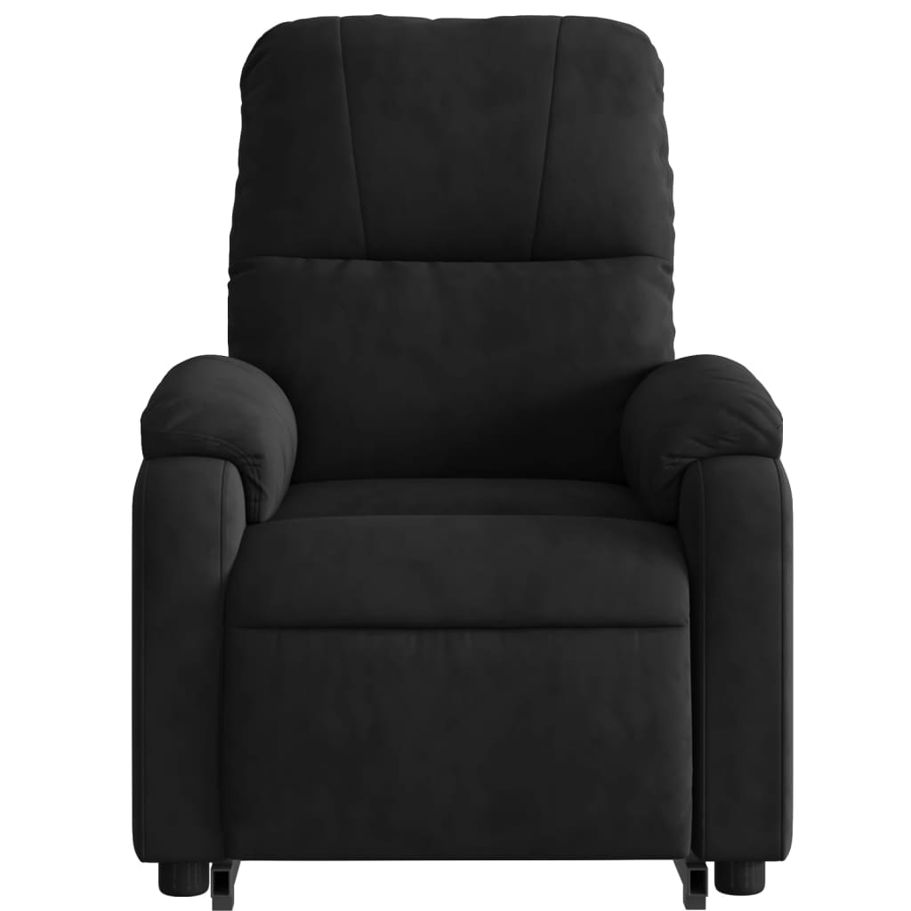 Fauteuil inclinable de massage électrique noir tissu microfibre Fauteuils vidaXL   