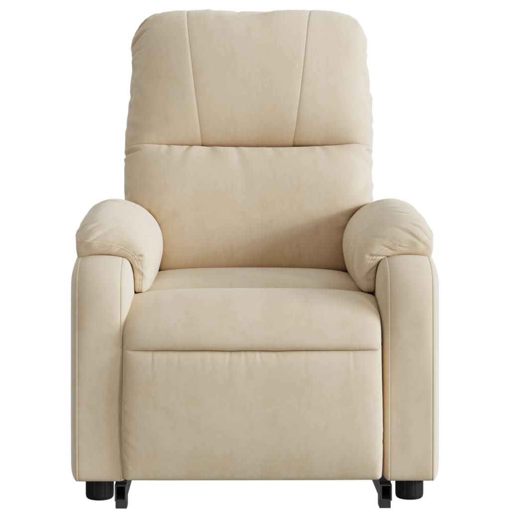 Fauteuil inclinable de massage électrique crème Fauteuils vidaXL   