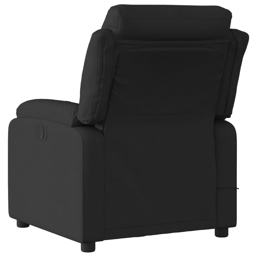 Fauteuil de massage inclinable électrique Noir Tissu Fauteuils vidaXL   