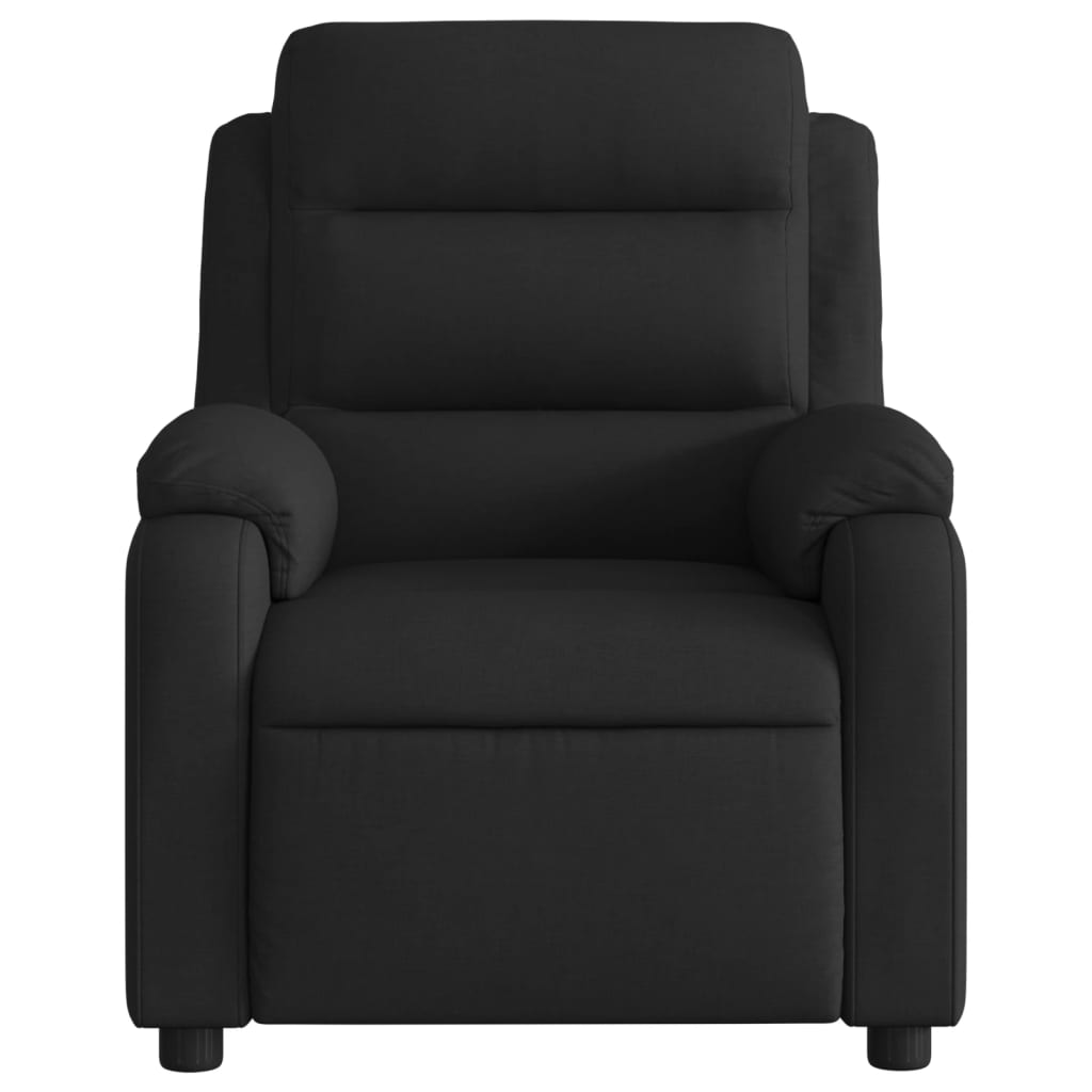 Fauteuil de massage inclinable électrique Noir Tissu Fauteuils vidaXL   