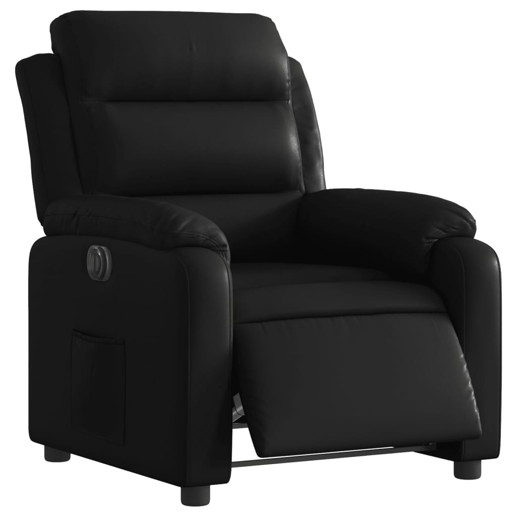 Fauteuil inclinable électrique Noir Similicuir Fauteuils vidaXL   