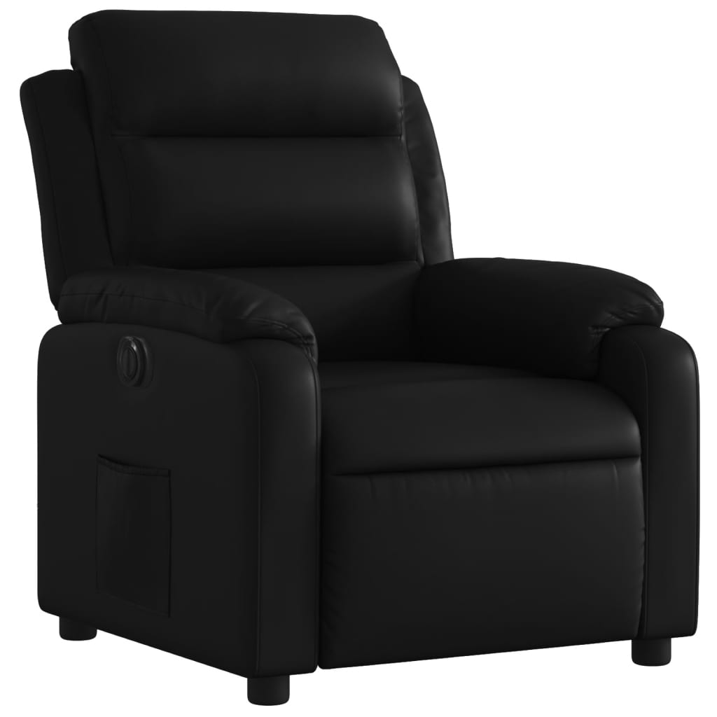 Fauteuil inclinable électrique Noir Similicuir Fauteuils vidaXL   